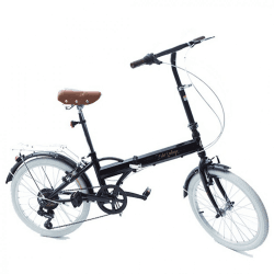 Bicicleta Dobrável Fenix Black Light - Kit Marcha Shimano - 6 Velocidades