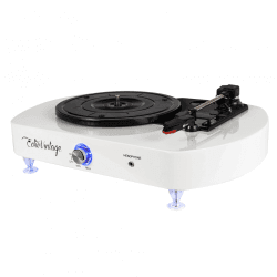 Vitrola Toca Discos Luminous - White com Iluminação de LED - Echo Vintage