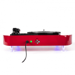 Vitrola Toca Discos Luminous - Red com Iluminação de LED - Echo Vintage