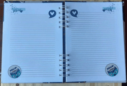 Caderno Capa Dura Formato A5 Personalizado Love - 60 folhas