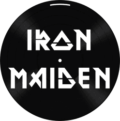 Disco de Vinil Decorativo Iron Maiden