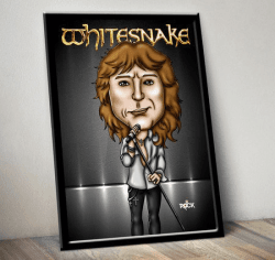 Pôster com Moldura David Coverdale - Whitesnake