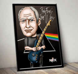Pôster com Moldura Pink Floyd