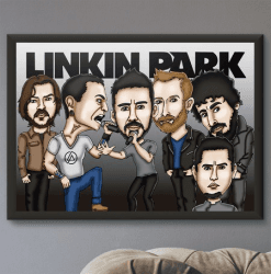 Pôster com Moldura Linkin Park