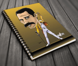 Caderno Freddie Mercury