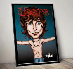 Pôster com Moldura Jim Morrison - The Doors