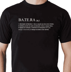 Camiseta Batera Dicionário