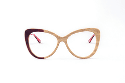 Armação de óculos de Madeira Xilema Wood Bromélia